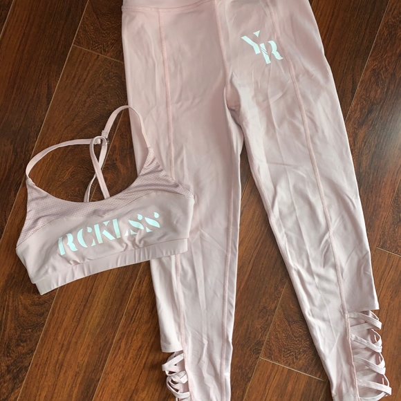 PINK WORKOUT TWO PIECE FROM YOUNG AND RECKLESS - Picture 4 of 5